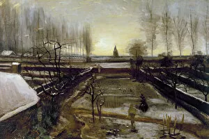 Landscape art Collection: VAN GOGH: NEUNEN, 1885. Garden of the Rectory at Nuenen, Netherlands