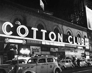 Bars Taverns and Saloons Pillow Collection: View of the Cotton Club in Harlem, New York, 1930s