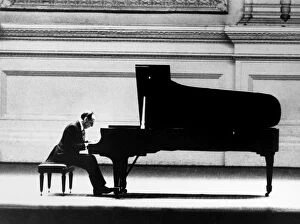 Related Images Premium Framed Print Collection: VLADIMIR HOROWITZ (1903-1989). American (Ukrainian-born) pianist, in concert at Carnegie Hall
