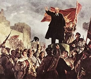 Russian Leaders Pillow Collection: VLADIMIR LENIN (1870-1924). Vladimir Ilich Ulyanov Lenin. Russian Communist leader