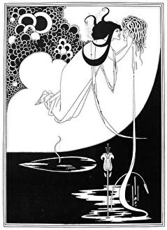 Play Collection: WILDE: SALOME. The Climax. Pen and ink drawing by Aubrey Beardsley for Oscar Wildes Salome