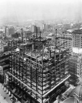 Related Images Poster Print Collection: WOOLWORTH BUILDING, 1912. The Woolworth Building under construction, New York City