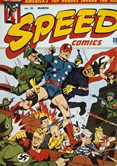 Axis Collection: WORLD WAR II: COMIC BOOK. Captain Freedom and friends battle the Axis powers