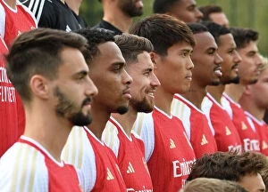 Men's Team Photo 2023-24 Photo Mug Collection: Arsenal FC 2023-24: Unity and Determination - The First Team's Reveal