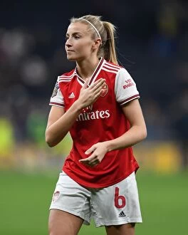 Related Images Acrylic Blox Collection: Arsenal's Leah Williamson Reacts After Tottenham vs Arsenal FA Womens Super League Match