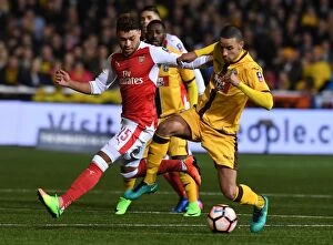 Related Images Canvas Print Collection: Sutton United vs. Arsenal: The FA Cup Upset - Oxlade-Chamberlain vs. Eastmond