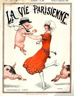 22 May 2012 Postcard Collection: 1920s France La Vie Parisienne Magazine Cover