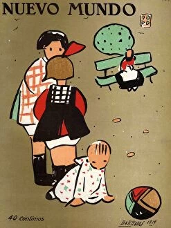 26 Sep 2008 Photo Mug Collection: Nuevo Mundo 1919 1910s Spain cc magazines playing babies balls games childrens