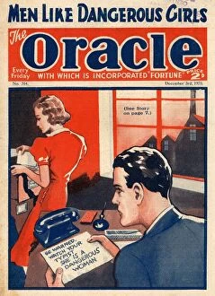 1930's Collection: The Oracle 1938 1930s UK pulp fiction secretaries magazines secretary