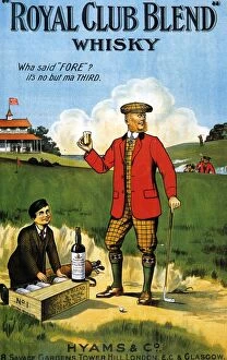 Golf Mouse Mat Collection: Royal Club Blend Whisky 1908 1900s UK whisky alcohol whiskey advert Scotch Scottish golf