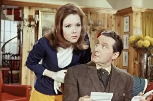 Children Collection: Steed and Mrs Peel in Steeds flat