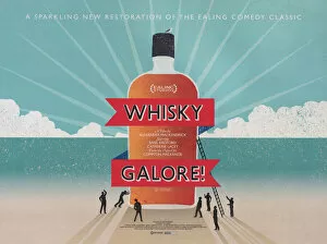Ealing Pillow Collection: Theatrical re-issue poster for Whisky Galore! (1949)