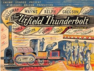 Film Poster Fine Art Print Collection: Titfield Thunderbolt UK quad artwork