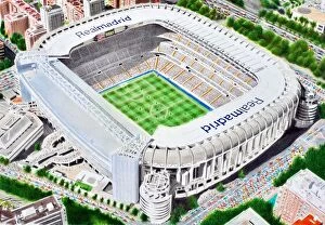 Related Images Jigsaw Puzzle Collection: Bernabeu Stadium Fine Art - Real Madrid CF