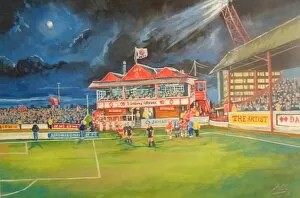 Related Images Photographic Print Collection: Broomfield Park Pavillion Stadium Fine Art - Airdrieonians FC