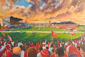 Rugby Pillow Collection: Craven Park Stadium Fine Art - Hull Kingston Rovers Rugby League