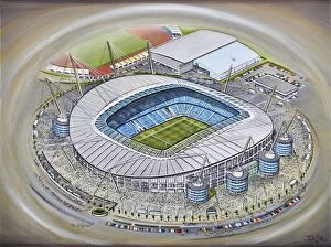 Manchester Collection: Etihad Stadium Art - Manchester City
