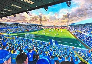 Related Images Framed Print Collection: Fratton Park Stadium Fine Art - Portsmouth Football Club