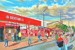 Related Images Fine Art Print Collection: Griffin Park Stadium Going to the Match Fine Art - Brentford Football Club