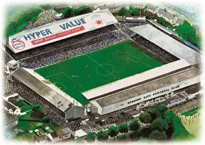 Cardiff Poster Print Collection: Ninian Park Art - Cardiff City