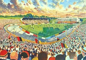 Rugby Collection: Odsal Stadium Fine Art - Bradford Bulls Rugby League