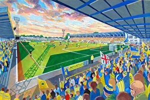 Related Images Framed Print Collection: Plainmoor Stadium Fine Art - Torquay United Football Club