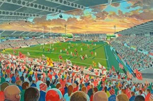 Related Images Metal Print Collection: Ravenhill Stadium Fine Art - Ulster Rugby Union