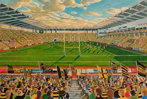 Asia Metal Print Collection: Ricoh Arena Stadium - Wasps Rugby Union