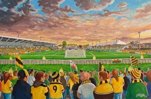 River artworks Collection: Rodney Parade Stadium Fine Art - Newport County Football Club