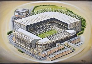 Nufc Collection: St James Park Stadia Art - Newcastle United