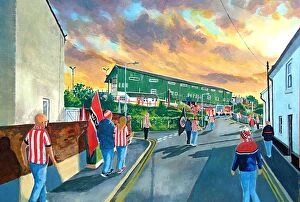 Sunderland Collection: St James Park Stadium Fine Art Going to the Match - Exeter City