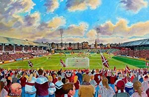 Midlothian Collection: Tynecastle Park Stadium Yesteryear - Hearts FC