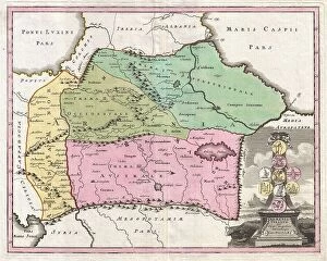 Armenia Fine Art Print Collection: 1720 Weigel Map Of The Caucuses Including Armenia