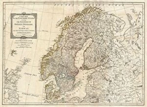 Finland Photo Mug Collection: 1794 Laurie And Whittle Map Of Norway Sweden