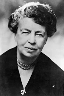 Humanitarian Collection: (Anna) Eleanor Roosevelt (1884-1962) American humanitarian. Chairman UN Human Rights