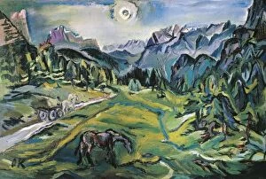 Landscape Canvas Print Collection: Austria, Vienna, Dolomite landscape Tre Croci, 1913