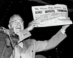 President Truman Collection: Dewey Defeats Truman Newspaper