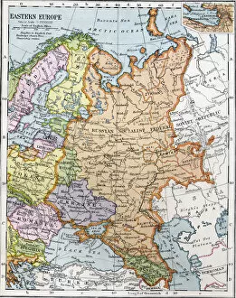 Maps Jigsaw Puzzle Collection: Eastern Europe between the First and Second World Wars. From Bacons Excelsior Atlas of