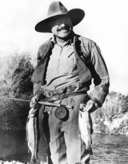 Famous Personalities Collection: Ernest Hemingway Fishing