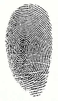 Science and Technology Metal Print Collection: Fingerprint