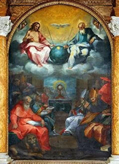 History Poster Print Collection: Glorification of the Eucharist by Ventura Salimbeni 1600