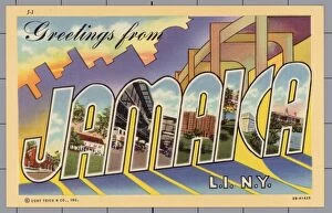 Related Images Premium Framed Print Collection: Greeting Card from Jamaica, New York. ca. 1943, Jamaica, Queens, New York, New York, USA
