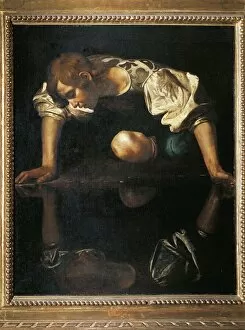 Caravaggio paintings Collection: Italy, Rome, Narcissus