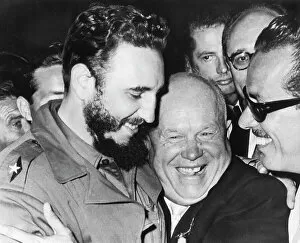 Russian Leaders Poster Print Collection: Khrushchev And Castro