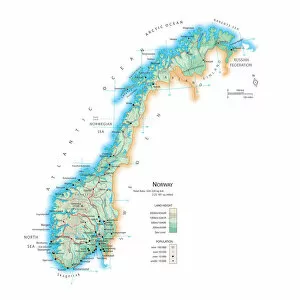 Geography Collection: Map of Norway