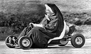 50 55 Years Collection: Nun On A Go-Kart