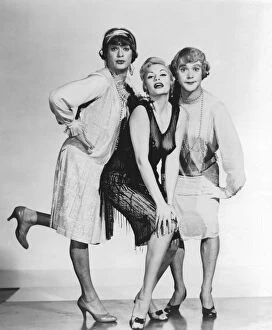 Transvestite Collection: Publicity still for the Hollywood film Some Like It Hot (1959): Director and Producer, Billy Wilder