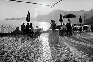 Historical Photograph Collection: Sunset, praiano, campania, italy 1960