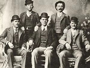 Harry Collection: The Wild Bunch, 1901, gang of American outlaws, bank and train robbers, led by Butch Cassidy