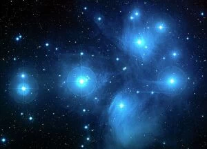 Universe Collection: Abundance, Astronomy, Black Background, Blue, Color Image, Concepts, Cosmology